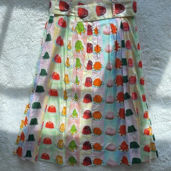 RACHEL ANTONOFF Vinnie Jello Striped Skirt Size 2 - Picture 2 of 7